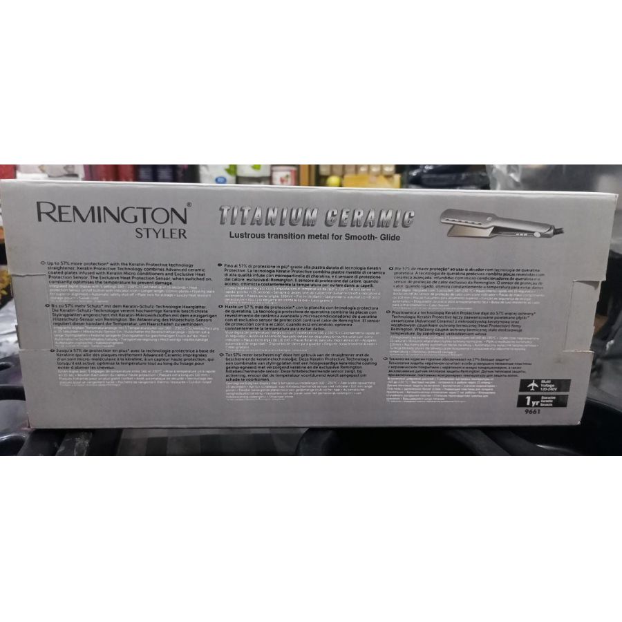 Remington Styler Titanium Ceramic Professional Salon Straightner 9661